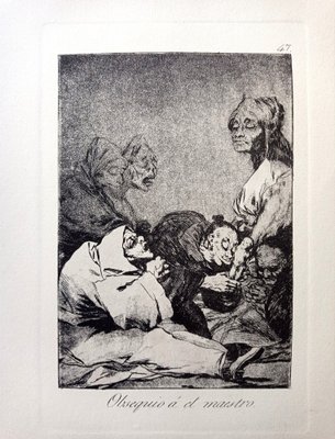 Francisco de Goya, Los Caprichos: Obsequio a el Maestro, Etching