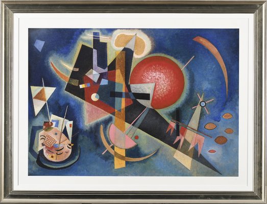 Wassily Kandinsky In Blue 1925 Screen Print Framed