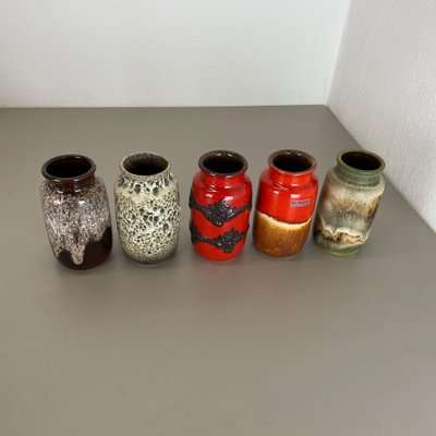 Vintage Pottery Fat Lava 231-15 Vases from Scheurich, Germany
