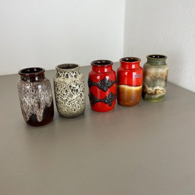 Vintage Pottery Fat Lava 231-15 Vases from Scheurich, Germany