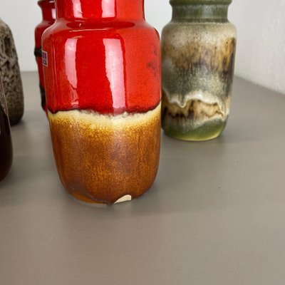 Vintage Pottery Fat Lava 231-15 Vases from Scheurich, Germany