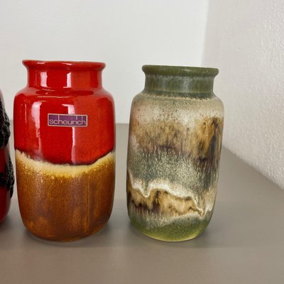 Vintage Pottery Fat Lava 231-15 Vases from Scheurich, Germany