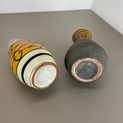 Pottery Fat Lava Vases by Heinz Siery for Carstens Tonnieshof