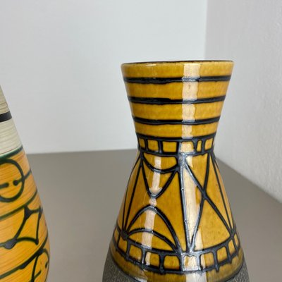 Pottery Fat Lava Vases by Heinz Siery for Carstens Tonnieshof