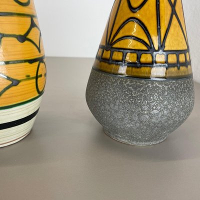 Pottery Fat Lava Vases by Heinz Siery for Carstens Tonnieshof