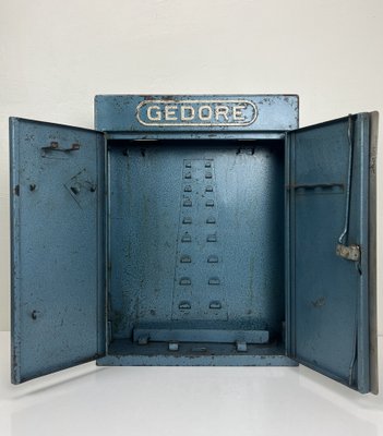 Vintage Industrial Metal Wall Mounted Tool Storage Cabinet 1950s for sale at Pamono