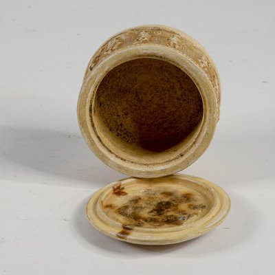 Boîte Ronde En Céramique - Manufacture De Signa Italie - Vers 1900 - Signée - Bon état Vintage
