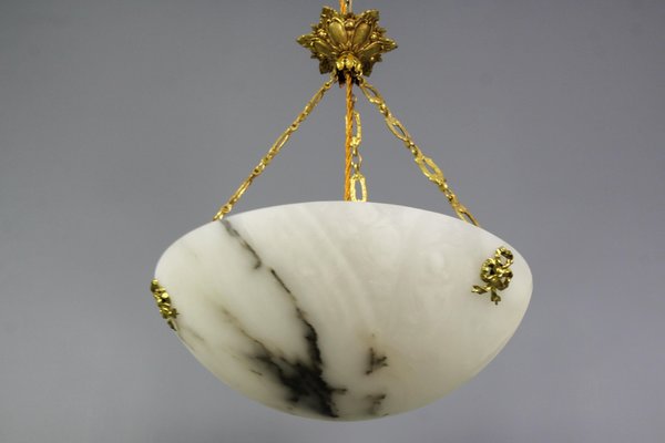 Alabaster on sale hanging light