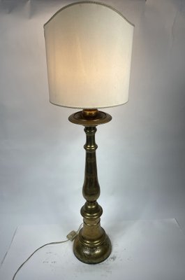 Antique French Floor Lamp in Golden Bronze, 19th Century for sale