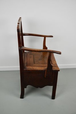 English Oak Commode Chair 18th Century for sale at Pamono
