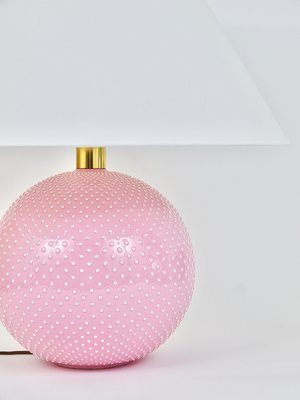 Pink glitter table lamp deals