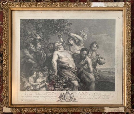 1890年代独Seemann社刊画集「Rubens」 Pierre Paul Rubens, Silènes Walk, 18th Century, 1800s, Engraving