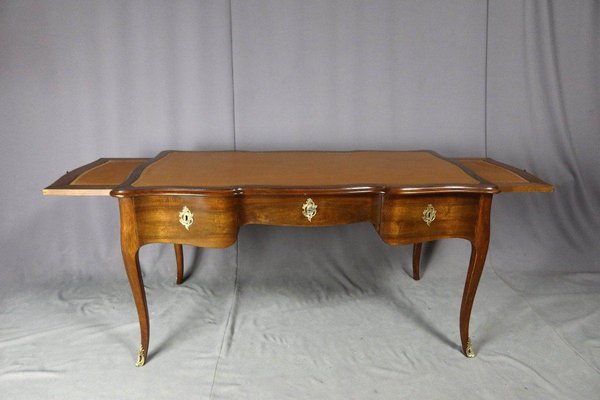 Louis XV style desk with 3 drawers with marquetry  Antique reproduction  furniture, French antiques, Furniture styles