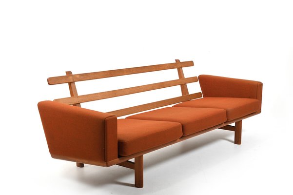 GE-236/3 Sofas in Oak by Hans J. Wegner for Getama, 1960s, Set of 