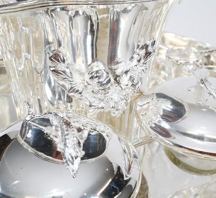 Coupe à caviar en verre et argent massif | Paul Bert Serpette