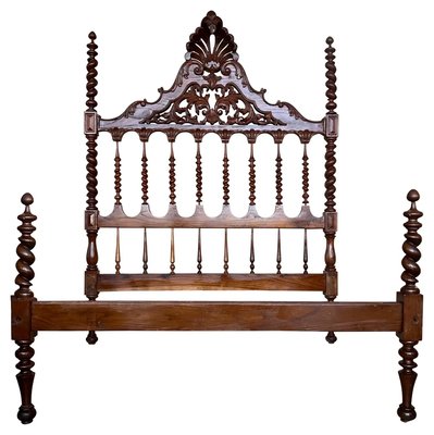 Vintage queen sale bed