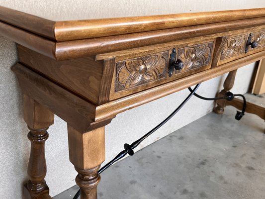 Fold out console on sale table