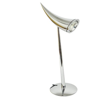 Glimte Tyranny Uberettiget Postmodern Chrome Ara Table Lamp attributed to Philippe Starck for Flos  Italy, 1988 for sale at Pamono
