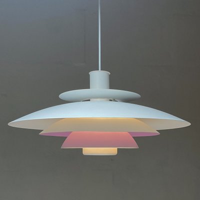 Vintage White Classic Ceiling Light attributed to Formlight, 1970s for sale at Pamono