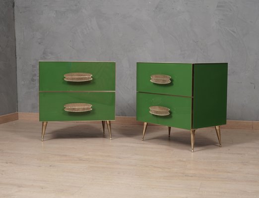 Brass nightstand with drawers deals