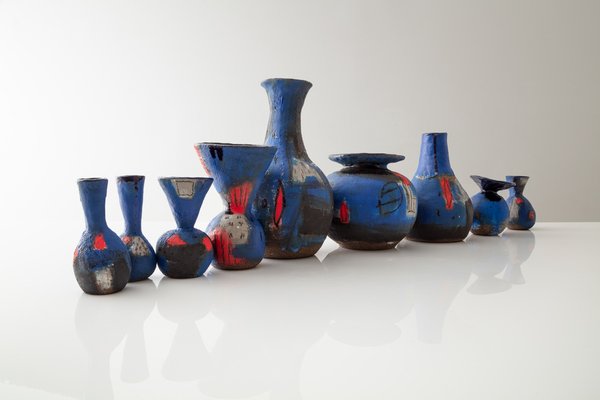 【花瓶】タケダ シノ　SHINO TAKEDA　水さし　未使用 The World Through the Blue Vase by Shino Takeda for sale at Pamono