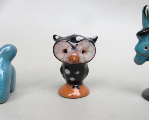 Animal Sculptures in Ceramics by Walter Bosse for Karlsruher