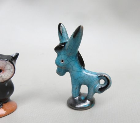 Animal Sculptures in Ceramics by Walter Bosse for Karlsruher