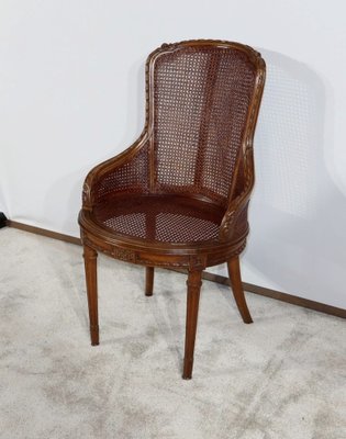Louis XVI Style Office Armchair in Beech, 1900s