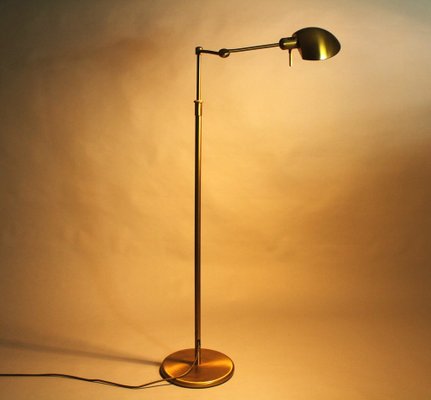 Brass Floor Lamp from Holtk tter Leuchten 1980s
