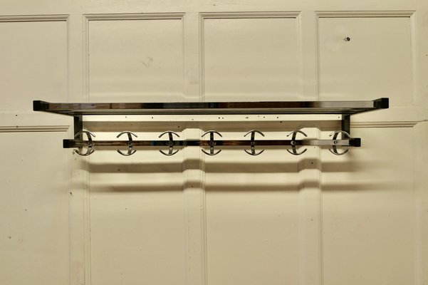 Long French Chrome Hat and Coat Rack, 1960 for sale at Pamono