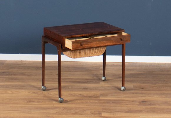 Danish Rosewood Sewing Table by Severin Hansen for Haslev M belsnedkeri