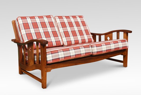 Wooden sofa set 2024 with removable cushions