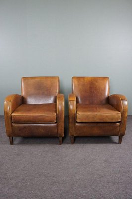 Vintage Leather Armchairs, Set of for sale at Pamono
