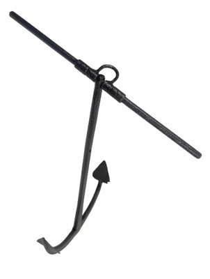 Late 19th Century Wrought Iron Sloop Anchor, the Netherlands