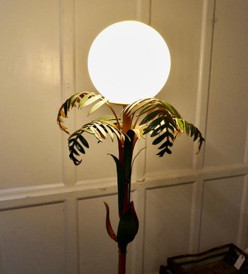 French Conservatory Painted Toleware Floor Lamp 1960s for sale at