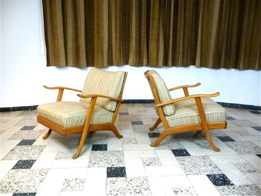 Mid Century German Easy Chairs From Wilhelm Knoll 1950s Set Of 2