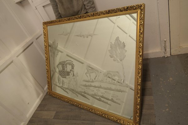 ANCIEN MIROIR MURAL en bronze doré EUR 30,00 - PicClick FR