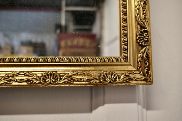 Profil cadre miroir épuré laiton brossé