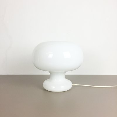 Vintage White Glass Table Lamp from 