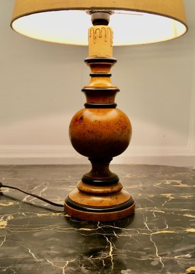 Vintage wood table lamp 2025