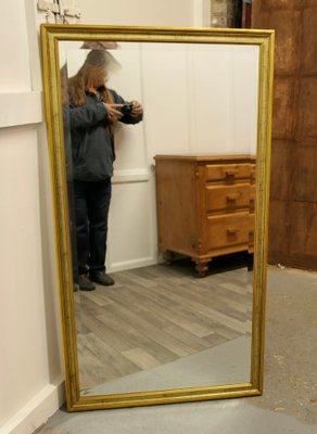 Long Gilt Dressing Mirror, 1960s Long Gilt Dressing Mirror, 1960s