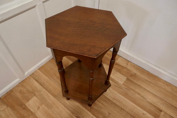 Arts Crafts Golden Oak Occasional Table 1880 for sale at Pamono