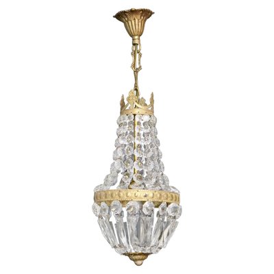 Small French Empire Style Tent Chandelier 1920