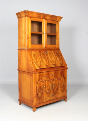 Biedermeier Secretaire with Brass Handles 1845