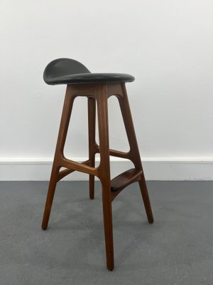 Vintage Danish Teak Bar Stool by Erik Buch 1960s