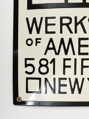Wiener Werkstätte of America Inc New York Enameled Advertising