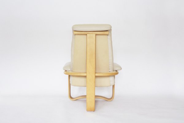 Vintage Scandinavian Beige Manta Lounge Chair by Ingmar Vintage Scandinavian Beige Manta Lounge Chair by Ingmar