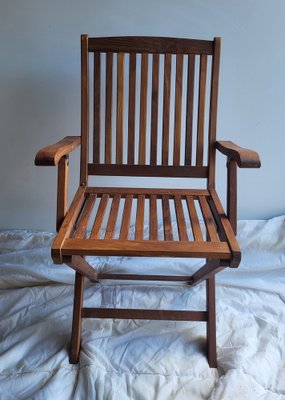 Vintage Teak Foldable Chairs Set of 2 for sale at Pamono