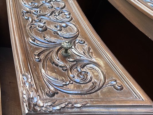 19th Century Provincial Louis XV French Carved Walnut Dresser