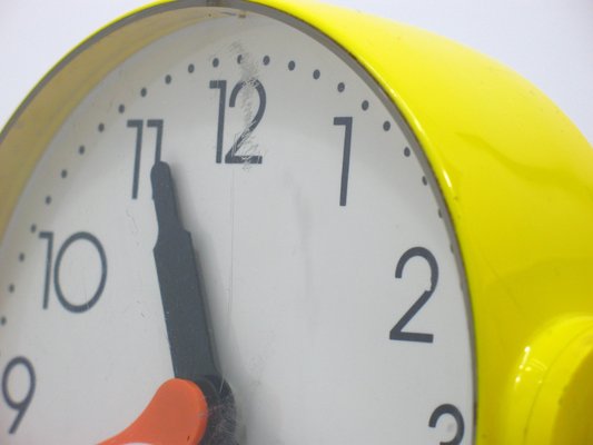 Clock from Die Hausuhr Gelb, 1970s for sale at Pamono